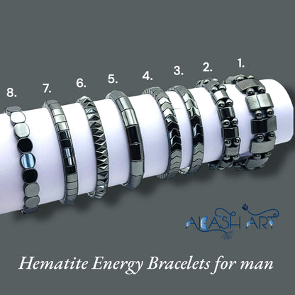 Hematite Energy Bracelets for man