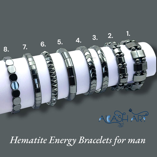 Hematite Energy Bracelets for man