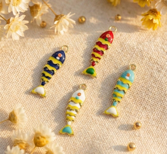 Fish🐟 Colorful Enamel  Charms 1 PC