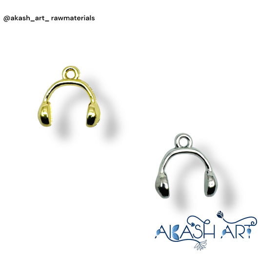 Headphones Charm Pendant – Gold & Silver HCM140