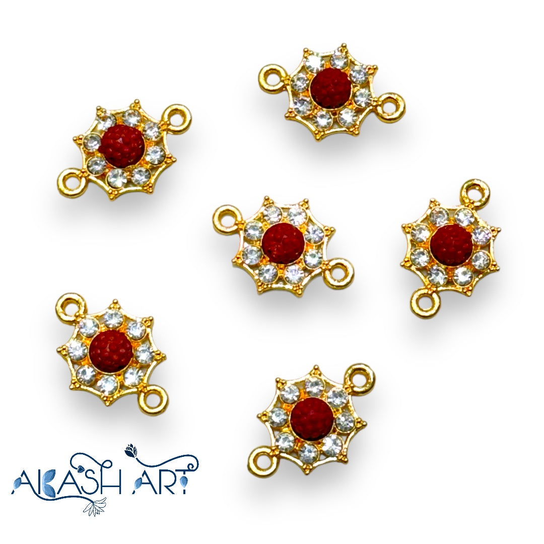 Rudraksh Rakhi Charms | Size : 15mm | 6pcs