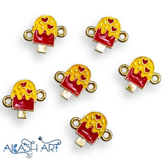 Icecream Rakhi Charms  | Size : 14mm   | 6 pcs