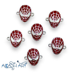 Spider man face Rakhi Charms | Size : 18mm | 6pcs