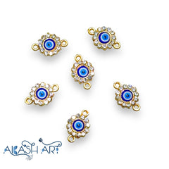 Evil eye Rakhi Charms | Size : 9mm | 6pcs