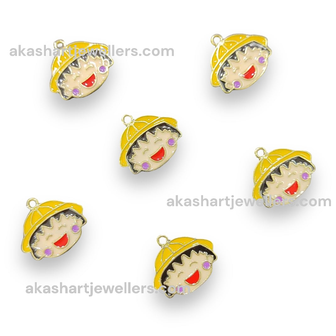 Cartoon Face Charms