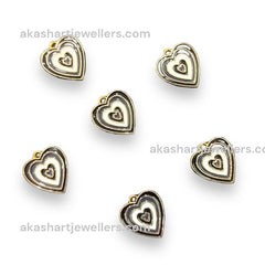 Heart shape Alloy connector Charms