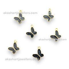 Angel Curved Butterfly Enamel Charms