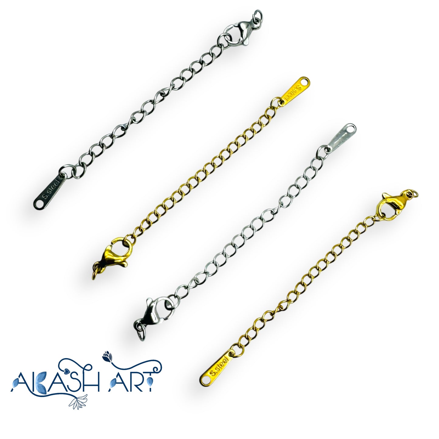 Stainless Steel Chain Extenders with Lobster Clasp
