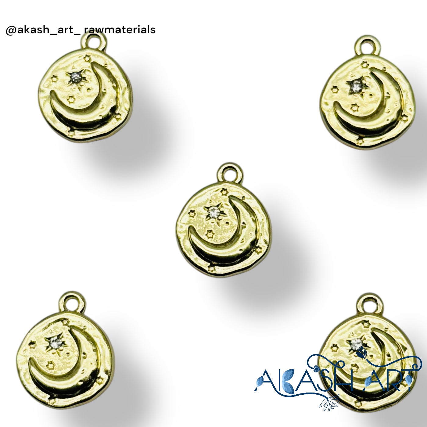 Celestial Moon & Star Charm HCM141