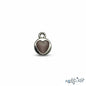 Akash Art Jewellers heart shaped gemstone pendant necklace in green, blue, white, and pink.