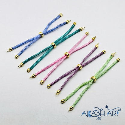 Adjustable Bracelet Slider Extender with Gold Plated Stopper - DIY Jewelry Making