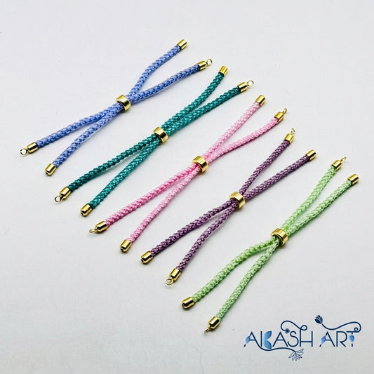 Adjustable Bracelet Slider Extender with Gold Plated Stopper - DIY Jewelry Making