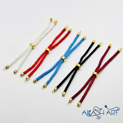 Adjustable Bracelet Slider Extender with Gold Plated Stopper - DIY Jewelry Making