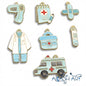 Medical Theme Enamel Charms for Jewelry Making (Set of 7)