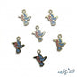 Gold Plated Enamel Hummingbird Charm - Jewelry Making Component