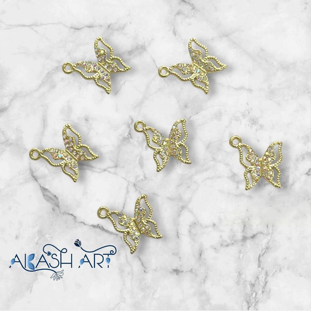 Butterfly Charms | Size : 16 mm| 6 pcs