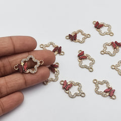 Red butterfly Rakhi pendant