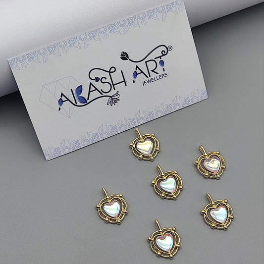 Holographic heart charm