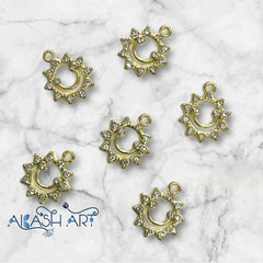 Diamond Charms | Size : 14mm | 6pcs