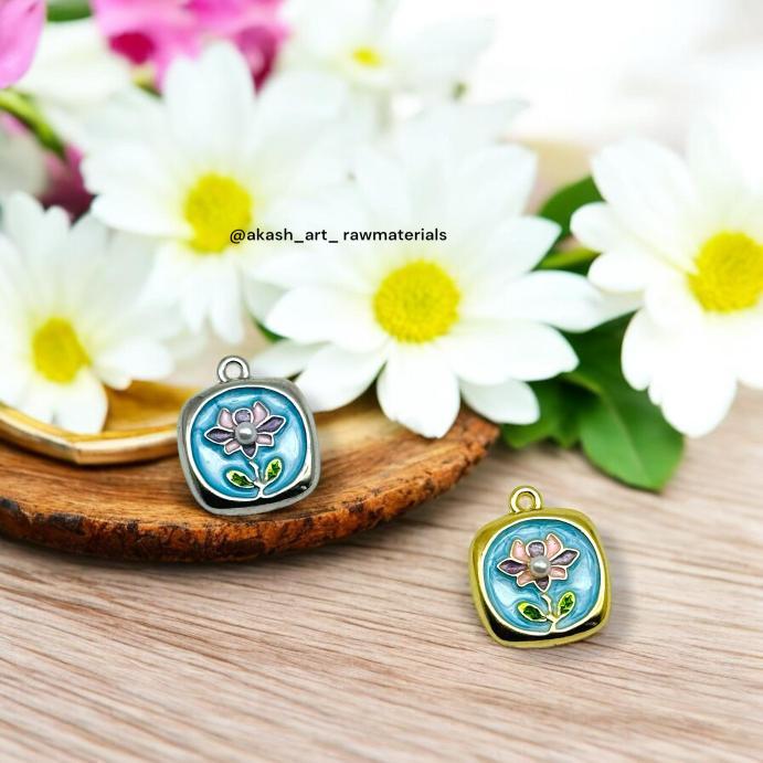 Vintage Lotus charm