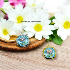 Vintage Lotus charm
