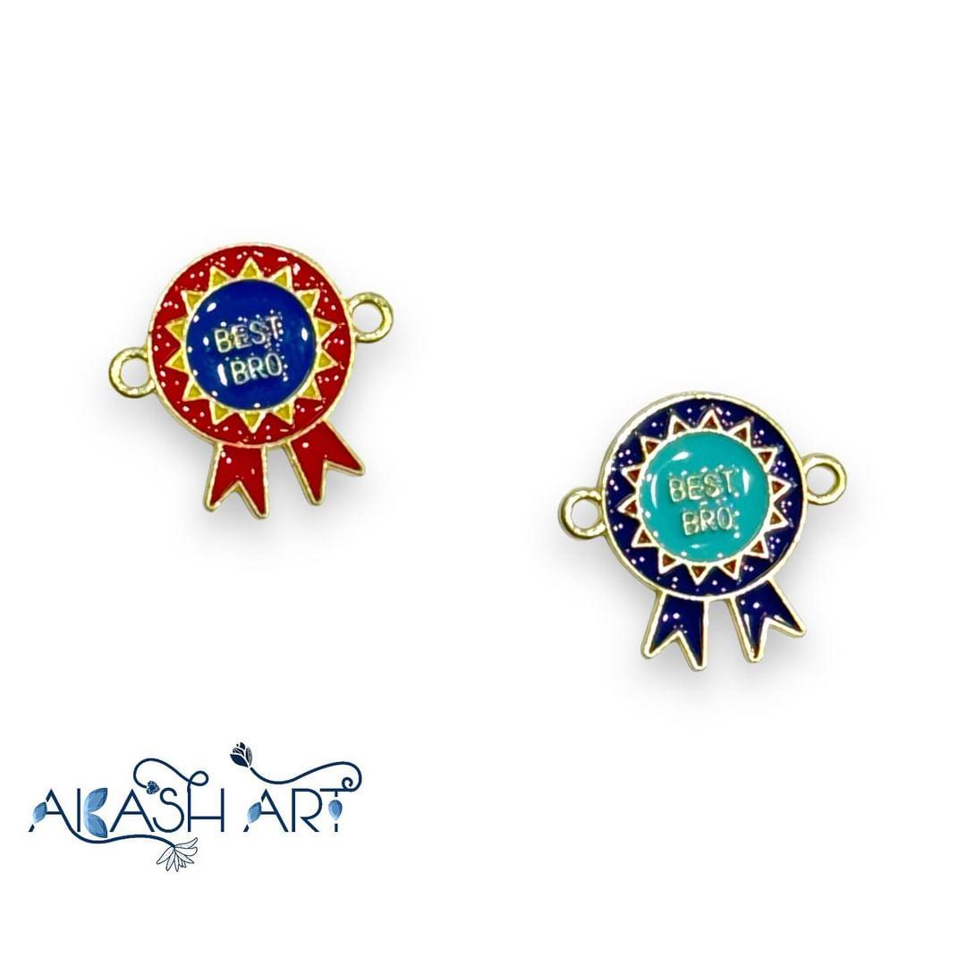 BEST BRO Rakhi Charms |Size : 16mm | 6 pc