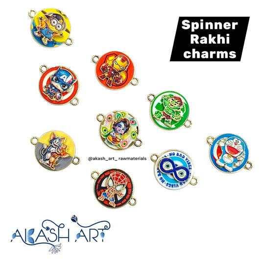 Spinner Rakhi charms