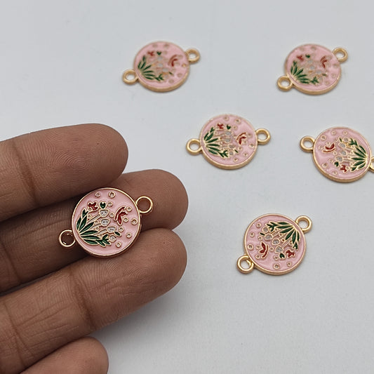 Circle Flower Butterfly Rakhi Pendant