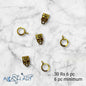 Metal ring  | Size : 6mm | 6pcs