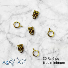 Metal ring  | Size : 6mm | 6pcs