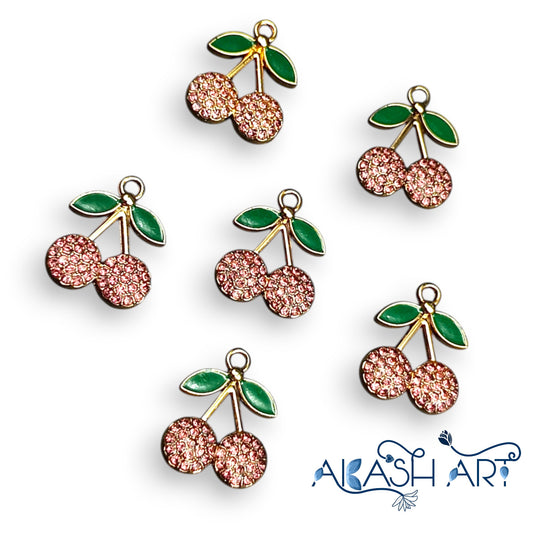 Diamond cherry charms