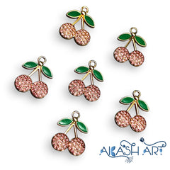 Diamond cherry charms