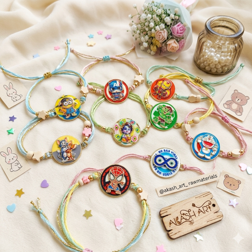 Spinner Rakhi charms