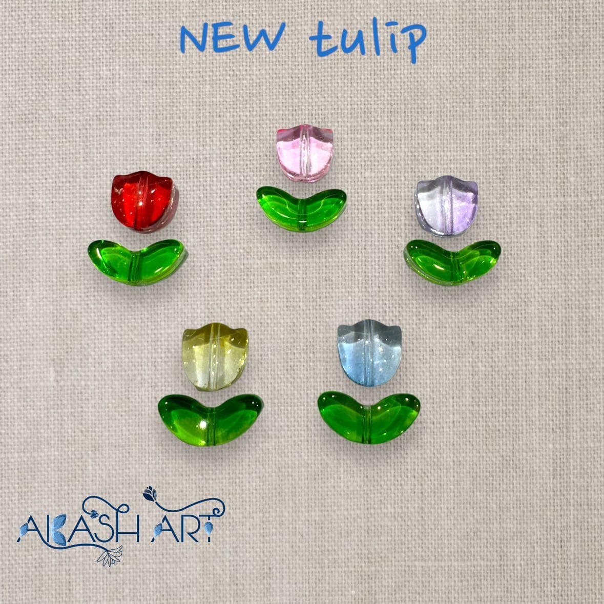 Tulip Beads 6 pair