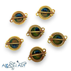 Peacock Rakhi Charms |Size: 17mm | 6 pc