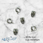 Metal ring  | Size : 6mm | 6pcs