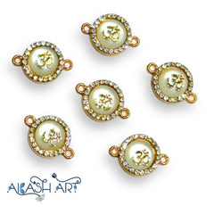 🕉️ Rakhi Charms |Size : 12mm | 6 pc