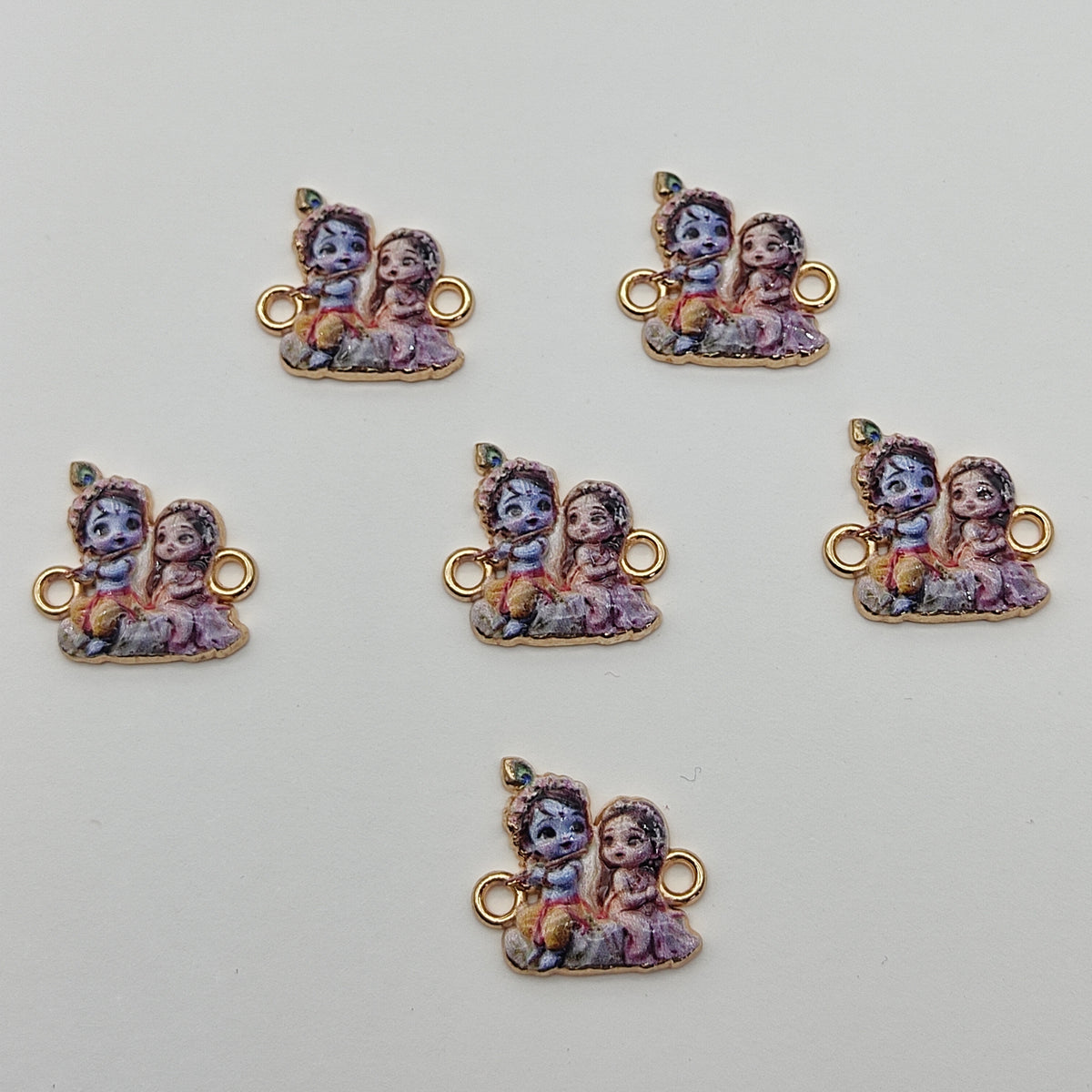 Radhe Krishna Rakhi pendent