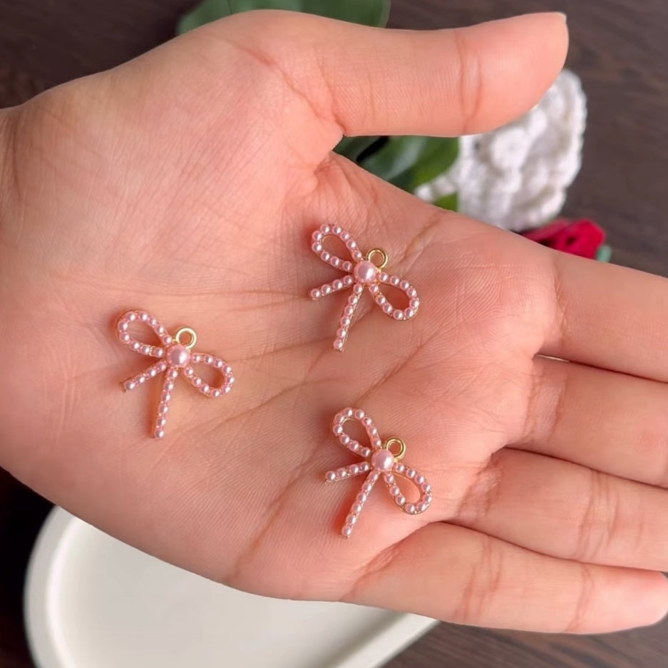 Golden Bow Charms