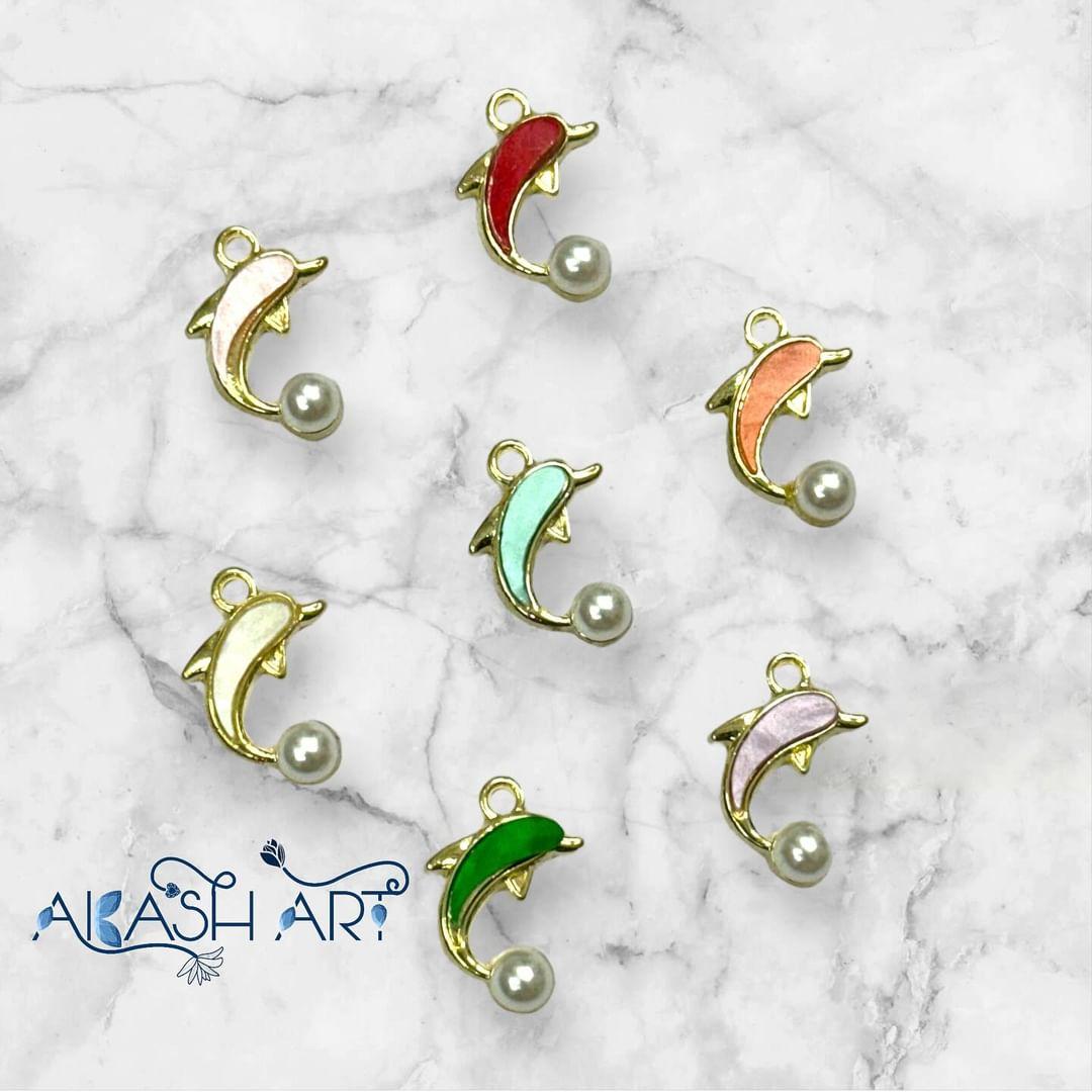 Dolphin Charms | Size : 16mm | 6pcs