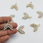 Diamond fish tail Charms
