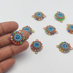 Multicolour Diamond Rakhi pendant
