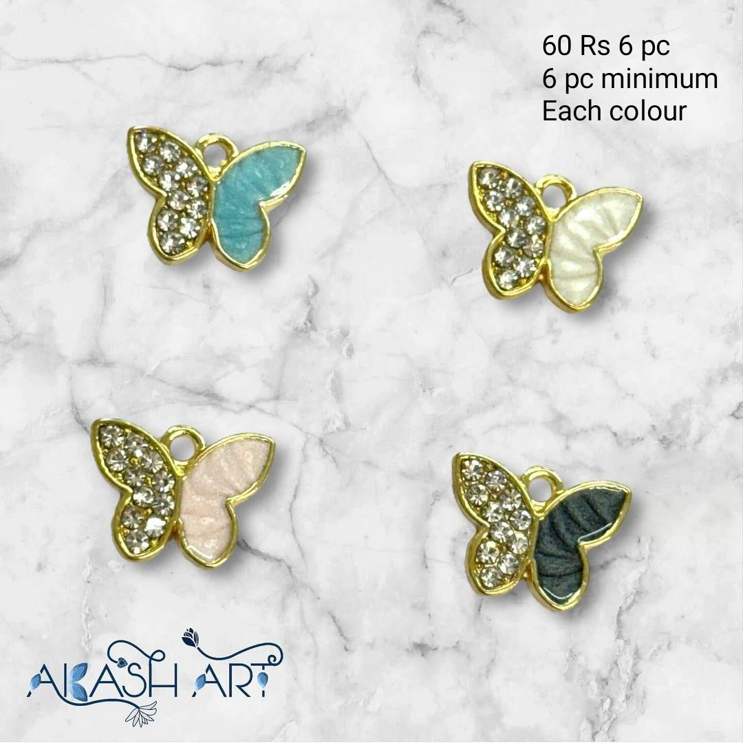 Butterfly Charms  | 6 pcs