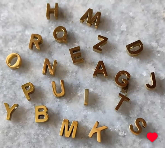 Stainless steel Alphabet charms