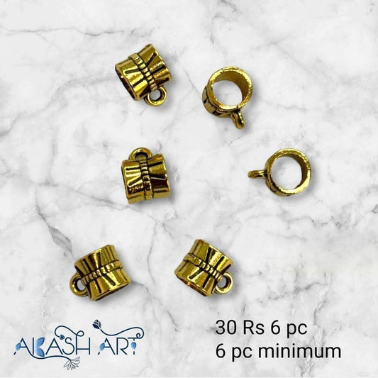 Metal ring  | Size : 7mm | 6pcs