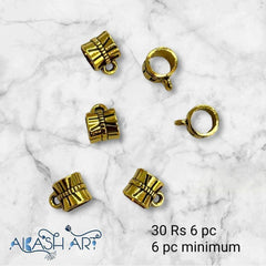 Metal ring  | Size : 7mm | 6pcs