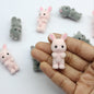 Fluffy Animal Charms - Bunny & Bear Plush Pendants