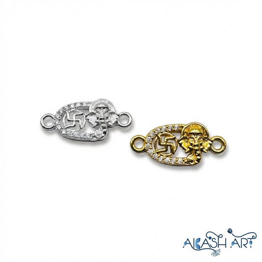 Ganesha Swastik  AD Rakhi Charm RCM348