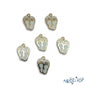 Gold & White Enamel Flip Flop Charm / Pendant